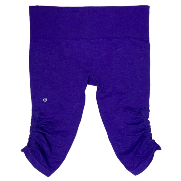 lululemon athletica Pants - Lululemon Purple Cropped Seamless Leggings